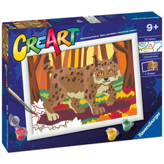 Ravensburger - Creart Lynx In The Woods - Painting By Numbers - Arts & Crafts