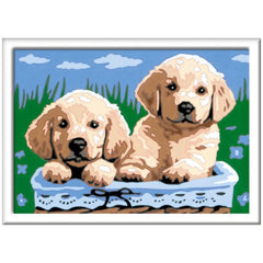 Ravensburger - Creart Sleeping Cats And Dogs - Painting By Numbers - Arts & Crafts