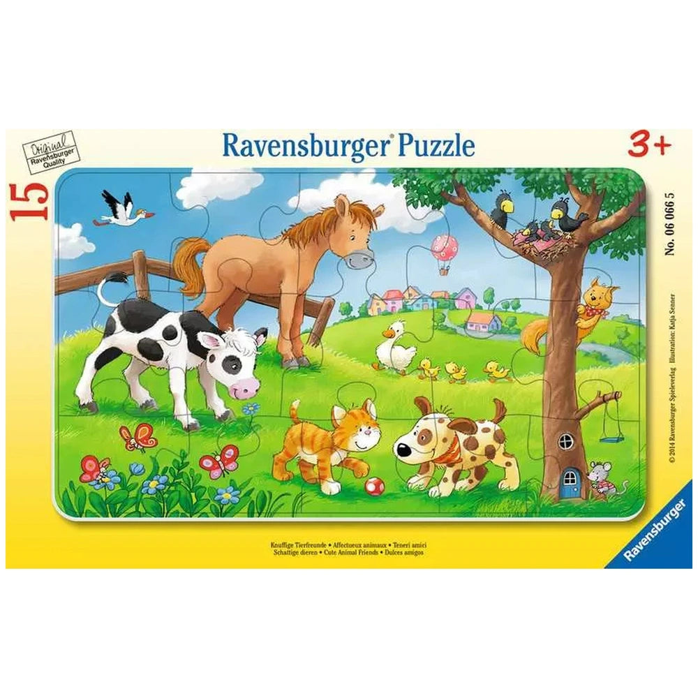 Ravensburger - Amis Animaux Mignons - 15 Pièces - Puzzles