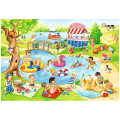 Ravensburger - Leisure Time At The Lake - 2x24 Pieces - Puzzles