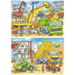 Ravensburger - Lots To Do On The Construction Site - 2x24 Pieces - Puzzles