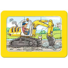 Ravensburger - My First Puzzles - Excavators Tractors And Dump Trucks - 3X6 Pieces - Puzzles