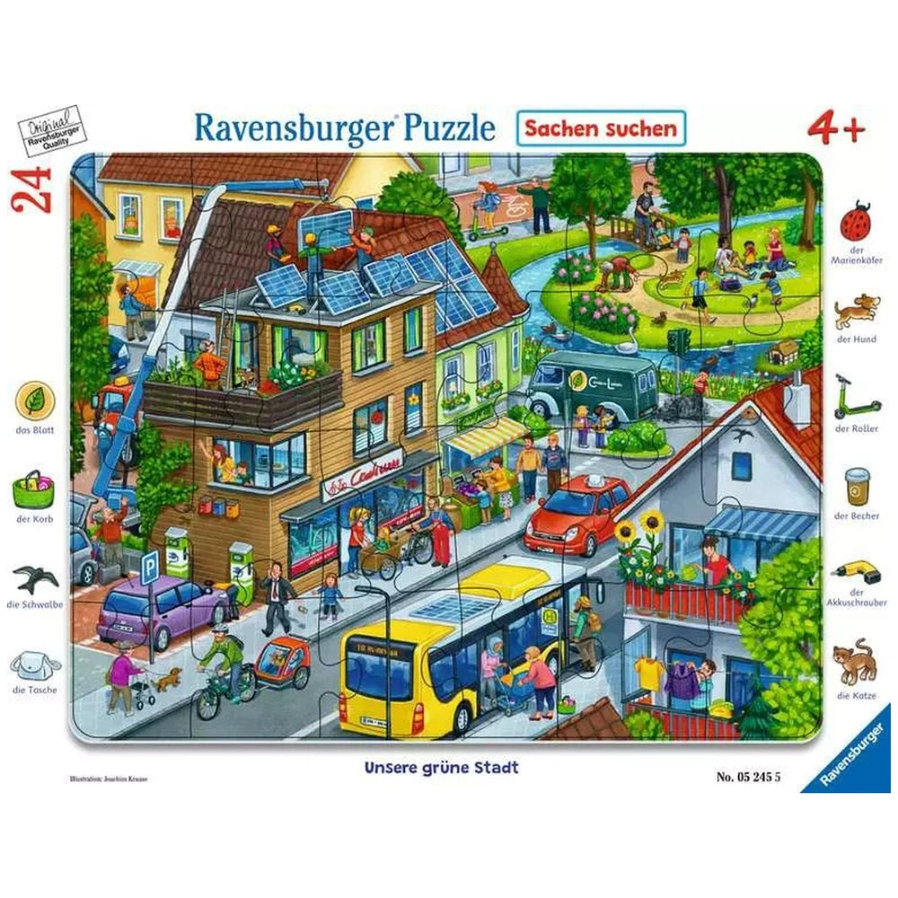 Ravensburger - Our Green City - 24 Pieces - Educational Puzzles