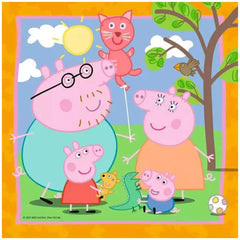 Ravensburger - Peppa Pig - Peppas Familie und Freunde - 3x49 Teile - Puzzles
