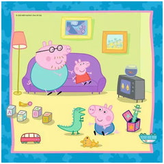 Ravensburger - Peppa Pig - Peppas Familie und Freunde - 3x49 Teile - Puzzles