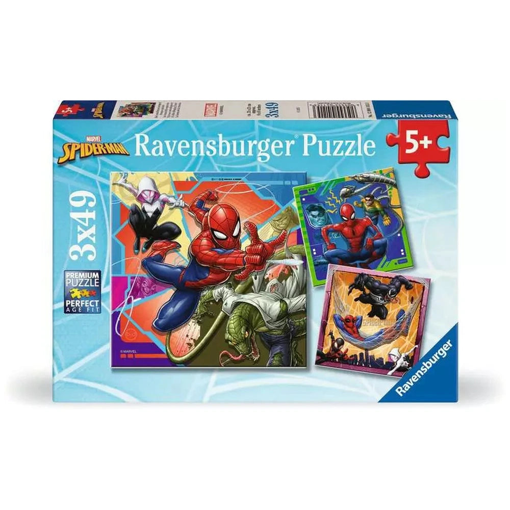 Ravensburger - Puzzle 3x49 Pieces Marvel Spider-Man - Puzzles