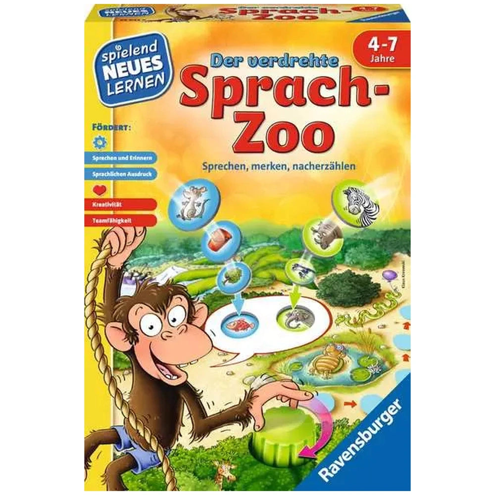 Ravensburger - The Twisted Language Zoo - Board Game - German Edition