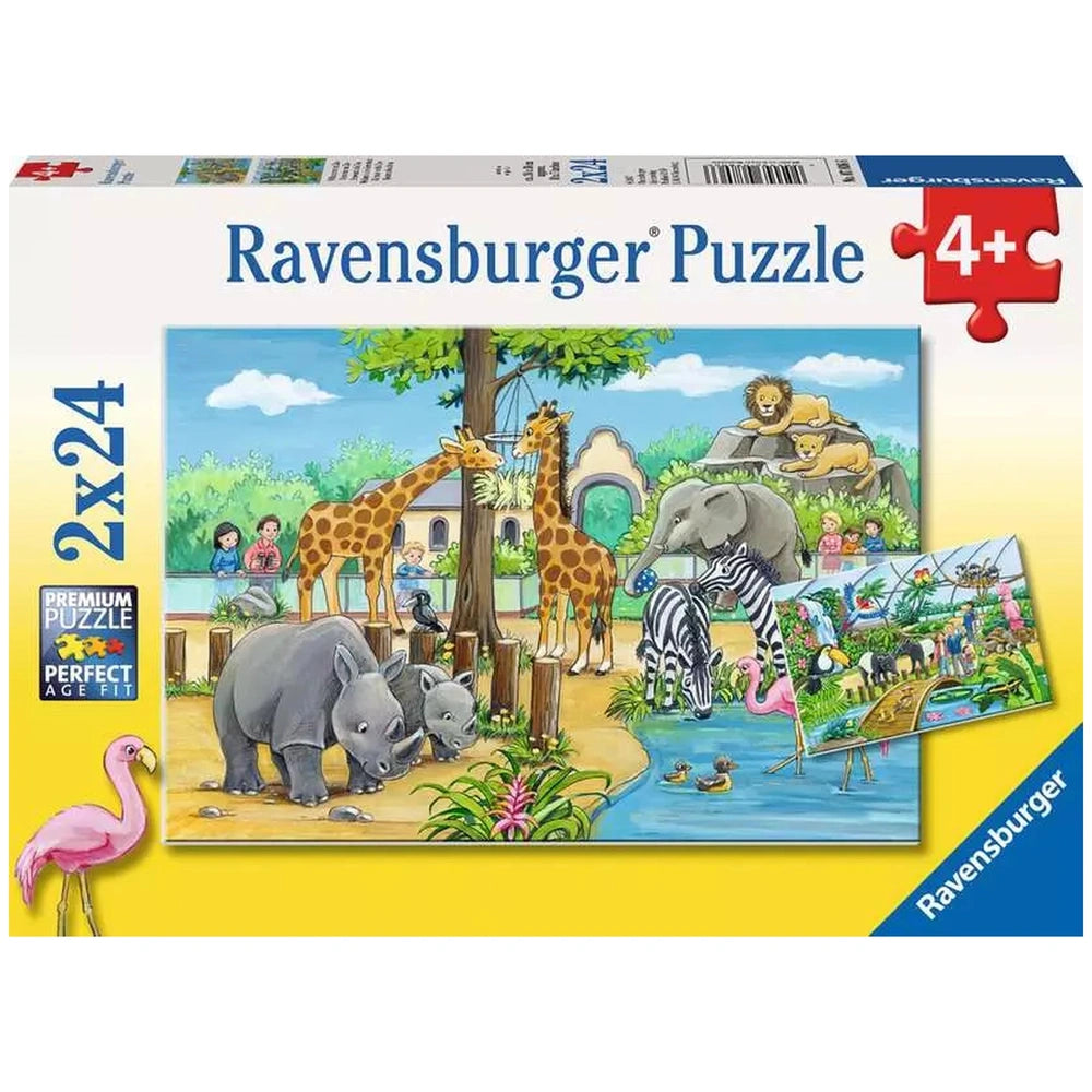 Ravensburger - Welcome To The Zoo - 2x24 Pieces - Puzzles