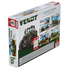 Schmidt Spiele - Fendt 724 Vario, Fendt 716 Vario mit Frontlader Cargo 4x85 100 Teile - Puzzles