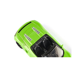 Siku Audi R8 Spyder toy car in bright green with a glossy finish, positioned centrally against a plain white background.