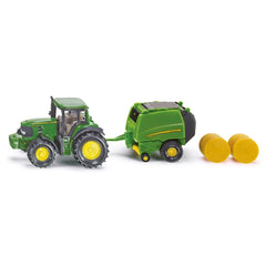 Siku - John Deere tractor with round baler - Play Vehicles