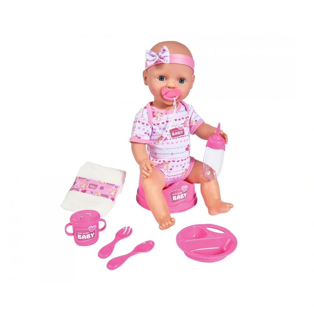 Simba - Neugeborenes Baby-Puppe, Pinke Accessoires - Puppen, Spielsets & Spielzeugfiguren