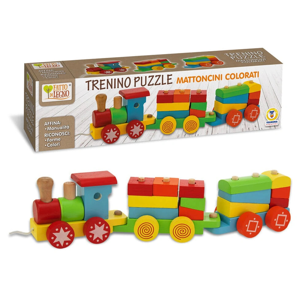 Teorema - Wooden Toy Train - Push & Pull Toys