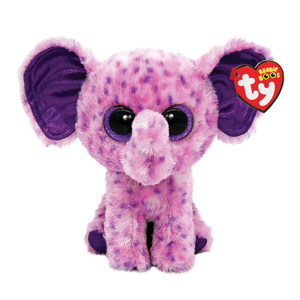 TY - Beanie Boos Eva pink speckled elephant Plush 15 cm