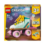 LEGO Creator 3in1 Retro Roller Skate to Mini Skateboard Toy to Boom Box Radio, Set for 8 Plus Year Old Girls, Boys & Kids, Great Desk Decoration or Bedroom Accessories, Gifts for Music Lovers 31148