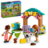 LEGO Friends Autumn’s Baby Cow Shed, Farm Animal Toy Playset for 5 Plus Year Old Girls, Boys & Kids, with 2 Mini-Doll Characters, Calf and Bunny Rabit Figures 42607