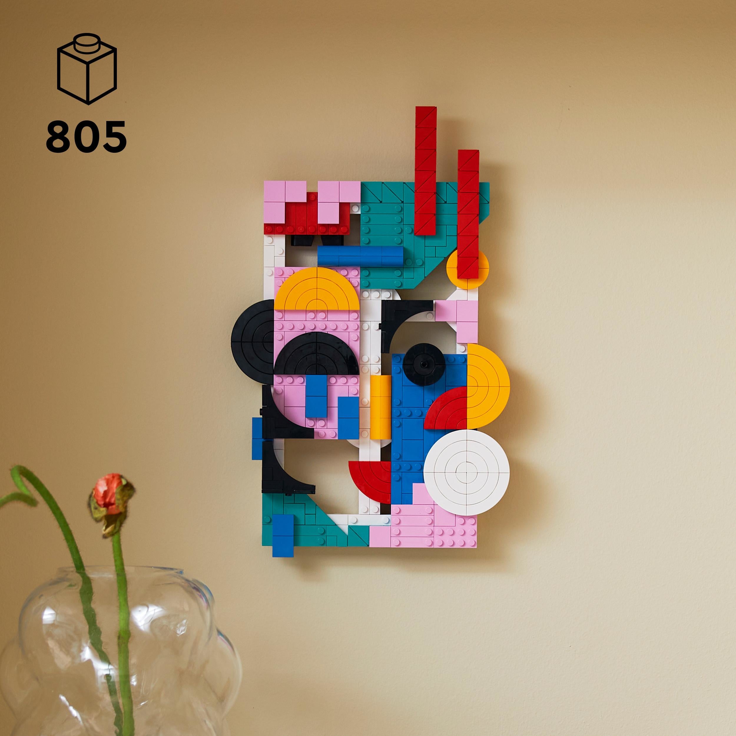 LEGO 31210 ART Modern Art Set, Create A Colourful Abstract Wall Canvas, Home Decor for Living Room or Bedroom, Crafts Creative Activity for Adults and Teens, Gift for Women, Men
