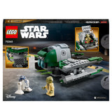 LEGO 75360 Star Wars Yoda's Jedi Starfighter Building Toy, The Clone Wars Vehicle Set with Master Yoda Minifigure, Lightsaber and Droid R2-D2 Figure