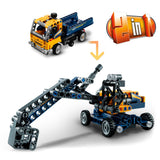 LEGO 42147 Technic Dump Truck Toy 2in1 Set, Construction Vehicle Model to Excavator Digger, Engineering Toys, Gift for Boys and Girls Aged 7 Plus