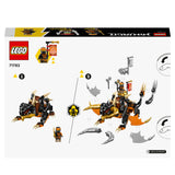 LEGO 71782 NINJAGO Cole’s Earth Dragon EVO, Upgradable Action Toy Figure for Boys and Girls with Battle Scorpion Creature and 2 Minifigures, 2023 Playset