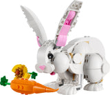 LEGO 31133 Creator 3in1 White Rabbit Animal Toy Building Set, Bunny to Seal and Parrot Figures, Bricks Construction Toys for Kids Aged 8 Plus Years Old