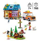 LEGO 41735 Friends Mobile Tiny House, Forest Camping Opening Dollshouse Playset with Toy Car, Leo & Liann Mini-Dolls, Gift Idea for Kids 7 Plus, 2023 Characters