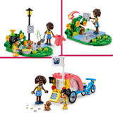 LEGO 41738 Friends Dog Rescue Bike Toy Set, Animal Playset for Girls and Boys Aged 6 Plus with Puppy Pet Figure and 2 Mini-Dolls, 2023 Series Characters