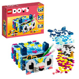 LEGO 41805 DOTS Creative Animal Drawer Toy Mosaic Kit for Children with Tiles, DIY Jewellery Storage Box or Desk Tidy, Kids Craft Kit, Gift Idea
