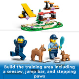 LEGO 60369 City Mobile Police Dog Training Set, SUV Toy Car with Trailer, Obstacle Course and Puppy Figures, Animal Playset for Boys and Girls Aged 5 Plus