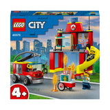 LEGO 60375 City Fire Station and Fire Engine Learning Toys for Kids 4 Plus Years Old Boys & Girls, with Firefighter Minifigures Emergency Vehicle Playset