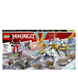 LEGO 71786 NINJAGO Zane’s Ice Dragon Creature 2in1 Dragon Toy to Action Figure Warrior, Model Building Kit, Construction Set for Kids with 5 Minifigures