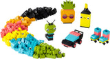LEGO 11027 Classic Creative Neon Fun Brick Box Set, Building Toy with Models; Car, Pineapple, Alien, Roller Skates, Characters and More, for Kids, Boys, Girls 5 Plus Years Old