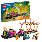 LEGO 60357 City Stuntz Stunt Truck & Ring of Fire Challenge set.