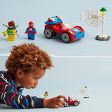 LEGO 10789 Marvel Spider-Man's Car and Doc Ock Set, Spidey and His Amazing Friends Buildable Toy for Kids 4 Plus Years Old with Glow in the Dark Pieces