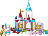 LEGO 43219 Disney Princess Creative Castles, Toy Castle Playset with Belle and Cinderella Mini-Dolls and Bricks Sorting Box, Travel Toys for Kids, Girls and Boys Aged 6
