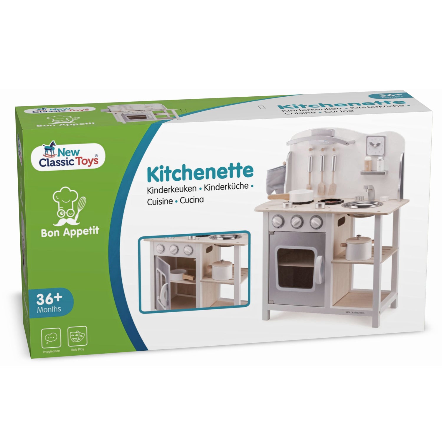 NEW CLASSIC TOYS - kitchenette - bon appetit - white/silver
