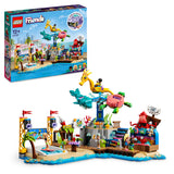 LEGO 41737 Friends Beach Amusement Park, Fun Fair Advanced Building Set with Technic Elements, Dolphin, Turtle, Seahorse Merry-Go-Round and Wave Machine, Toy for Kids 12 Plus and Teenagers