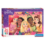 CLEMENTONI - Puzzle - Disney Princess - Maxi 24 Pieces - Age: 3
