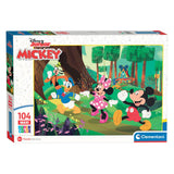 CLEMENTONI - Puzzle - Mickey and Friends - Maxi 104 Pieces - Age: 4