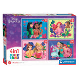 CLEMENTONI - Puzzle - Disney Princess - 4 in 1 - (12-16-20-24 Pieces) - Age: 3