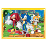 CLEMENTONI - Puzzle - Sonic - 4 in 1 - (12-16-20-24 Pieces) - Age: 3