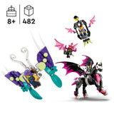 LEGO 71457 DREAMZzz Pegasus Flying Horse Toy Set, Build a Fantasy Creature in 2 Ways, Includes Zoey, Nova and Nightmare King Minifigures from the TV Show, Creative Animal Toys for Kids, Boys, Girls