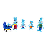 Spin Master - Brave Bunnies Toys And Games Action Figures Brave bunnies 6063824 figurereure gift, family pack of action figures with ma, pa, bop, boo and babies, kids toys for boys and girls ages 3 and up