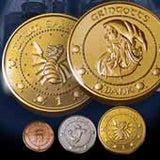 The Gringotts Coin Collection by The Noble Collection - Collectible Coin Set - Includes All 3 Coins of Gringotts Bank - The Galleon, The Sickle & The Knut in Coin Case Box