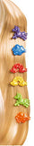 SIMBA - Simba steffi love xxl hair 105733525 doll in sequin dress with rainbow effect and super long hair, includes hair clips and comb, 29 cm, for children from 3 years