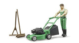 Brueder - bworld gardener with lawnmower and equipment