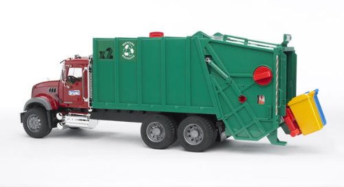 Bruder - MACK Granite Garbage Truck (Red / Green) - Mod:2812