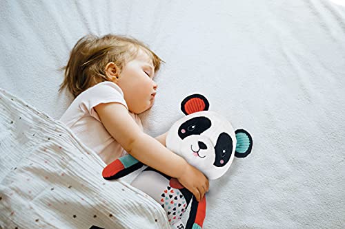 Clementoni 17656 love me panda, toddler plush early years infant new born soft toys gift-100% machine washable, multicolored