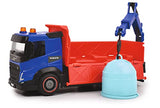 SIMBA - Dickie toys 203744014 23 cm city toy, friction mechanism, 3 models available cement, garbage, recycling truck, with mobile parts, suitable for ages 3 years