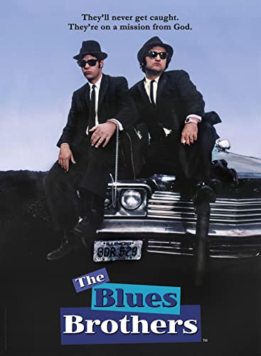 Clementoni 35109 blues brothers-500 made in italy, 500 pieces, famous movie, cult film puzzles, adult fun, multicolour, medium